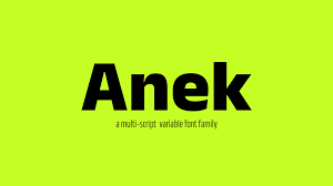 Przykład czcionki Anek Gujarati